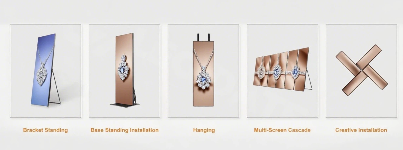 installation of P153 LED Digital Poster installation of P153 LED Digital Poster